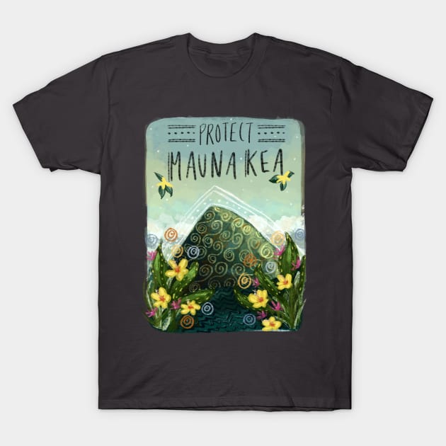 Protect Mauna Kea T-Shirt by VictoriasMagicArt